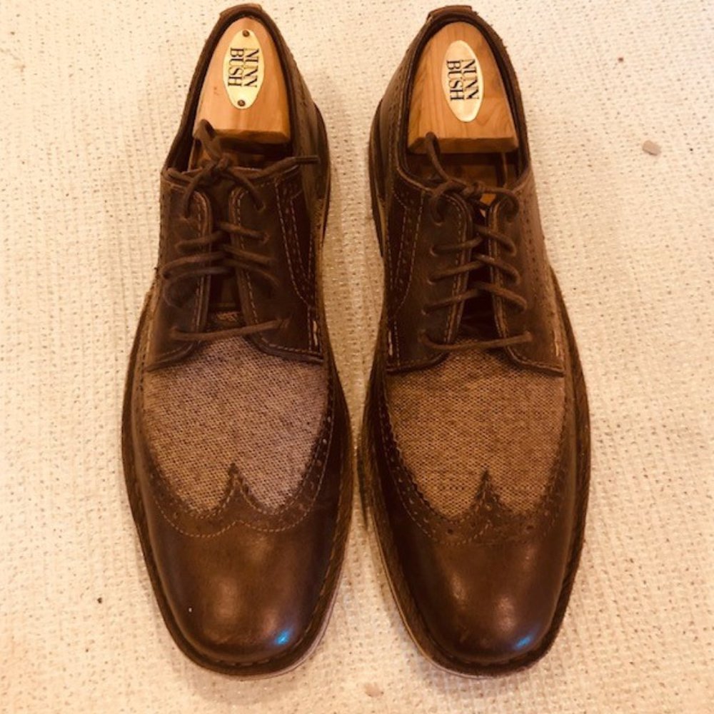 NEW Men's Steve Madden Tweed & Leather Oxford 8